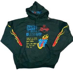 NWOT Rod Wave Hate it or Love it Bless Up Sweatshirt Hoodie size 5XL